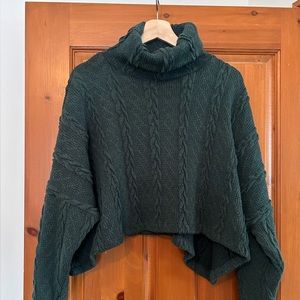 Dailystory Green Helen Cable Knit